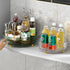 Non Skid Lazy Susan Turntable, 1 Tier Non Skid Spice Rack, 9 Inch Spinning Organizer for Kitchen, Pantry, Refrigerator
