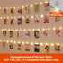 HXWEIYE 120LED Warm White 40Ft Fairy String Light with 52 Clear Clips & 12 Hooks, USB Powered, Waterproof