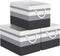 Collapsible Storage Bin, Large Storage Basket for Organizing, 3 Pack with Rope Handles, Gradient Grey Storage Containers