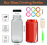 STARSIDE 8 oz Glass Juice Bottles with Lids,6 Pack Reusable Glass Drink Bottles,240ml Water Bottles for Milk,Juicing,Kombucha,Ginger,Beverage Glassware,Juice Drinking Jars by STARSIDE