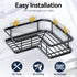 2 Pack, 2 YASONIC Corner Shower Caddy No Drill Adhesive Shower Storage Shelves, Rustproof Stainless Steel Wall Mounted
