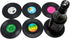 Coaster Vinyl Record Disk Coasters for Drinks, Tabletop Protection, Prevents Furniture Damage (6 PCS)