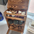 Ikee Design Wooden Countertop Potato and Onion Storage Bin, Rustic Color, 11.8W x 6.8D x 16H in