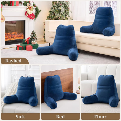 21-Inch, Sasttie Reading Pillow, Pillows for Reading or Relaxing Ergonomic Support for Head, Neck, Back, and Lumbar