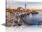 Sea Scape Pictures for Living Room Portland Lighthouse Artwork 1 Panel Canvas Giclee Modern House Decor Ready to Hang