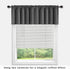 KOUFALL Basement Window Curtains, 18 Inch Length Small Blackout Mini Blinds for Transom Windows, Charcoal Dark Grey