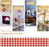 DDCBNS 13 36 Inch Buffalo Plaid Table Runner,Classic Red and White Farmhouse Table Runner Checkered Table Cover