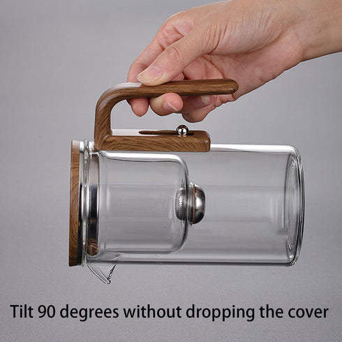 800ML/27OZ Witchcraft Magic Glass Teapot with Infuser Strainer and Lid for Loose Leaf Tea Herbal, Magnetic Water