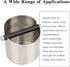 Italian Espresso Tapping Box, Stainless Steel Coffee Grinding Box with Detachable Tapping Rod