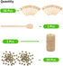 50 Pack Mini 3 Inch Wood Honey Dipper Sticks, Honey Stirrer for Honey Jar, 50 Pieces DIY Crafts