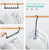 HOUSE DAY Sturdy Plastic Space Saving Hangers, 12 Pack, Closet Organizer for Heavy Clothes (Black)