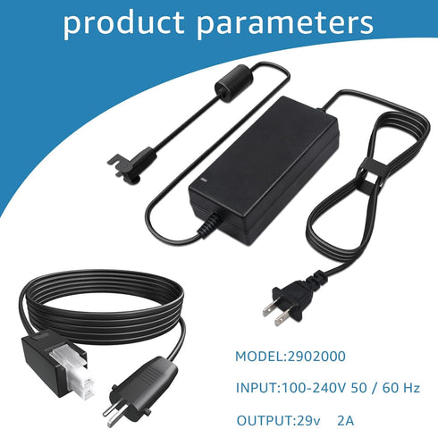 Sigely Adjustable Bed Base Input Power Supply, 2-Piece Power Adapter Set for Electric Bed Replacement