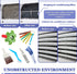 BOJACK Air Conditioner Fin Cleaner Set, AC Fin Comb and Brush, Condenser Coil Cleaner Tool (6 Pcs)