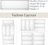 STORi SimpleSort 6-Piece Stackable Clear Drawer Organizer Set, 9" x 3" x 2" Rectangle Trays