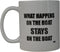 Rogue River Tactical Fishing Coffee Mug - What Happens On Boat Stays Cup Gift Idea for Men Him Dad Grandpa