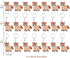 24 Pack Pony Keyring Party Favor - Guest Return Gift for Pony Lovers, Farm Animal Themed Party, Baby Shower