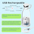 Mini Blender for Smoothies and Milkshakes, Portable Rechargeable Personal Size Blender, 11 oz with 4 Blades (White)