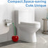 Higliocas 2-Pack Toilet Brush Household Bathroom Cleaning Cherry: Adorable Shape with Holder, Deep Clean Bowl Under