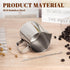12oz Milk Frothing Pitcher - 304 Stainless Steel Milk Frother Cup with Clear Scale for Barista Accessories