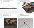 Magnetic Poster Hanger Frame - 24 inches Wooden Frame for Scratch Off Maps, Prints, Photos, Canvas Artwork