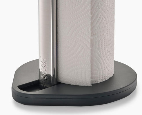 5.5" Joseph Joseph Hold Easy-Tear Paper Towel Kitchen Roll Holder, Weighted, Non-Slip Base, Fits up to Diameter Rolls