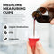 Graduated 1 oz Plastic Medicine Cups, Clear Containers for Medications, Disposable or Reusable, 100 Count