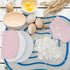 Dough Bowl Scraper Silicon Pastry Scrapers - 4 Packs of Food Grade PE Backing Dough Blenders for Cooking