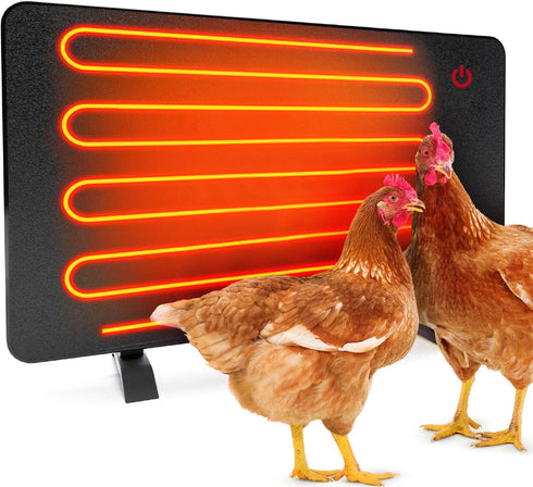 Econohome Safe Chicken Coop Heater, Safer Than Brooder Lamps, Gently Warm, 150