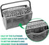 Cenipar Universal Dishwasher Silverware Replacement Cutlery Basket-2 in 1 Utensil Basket Utnsil Basket with a Handle-Universal