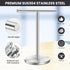 T-Shape Bath Hand Towel Holder Stand, Stainless Steel Free Standing Hand Towel Rack with Heavy Base, for Bathroom Kitchen & Countertop, Silver by Zitalupy