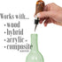 3/8" 16 (10 Savannah Classic Chrome Style Bottle Stopper with x tpi Threaded Post For Attaching Hand Made or Lathe