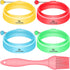 Kitchen Essentials Mcmuffin (4-Pack) Silicone Egg Rings, Premium Nonstick Multicolored Cooking Ring Molds for Eggs