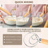 Danish Dough Whisk Bread Mixer, 2 Pack Premium Stainless Steel Dutch Whisk with Dough Scraper for Baking