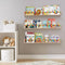 birola Nursery Book Shelves 32 inches Set of 3,Wall Bookshelves for Kids,Nursery Shelves