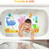 27.5 Inch 15 Inch-Rectangular, Secopad Bath Mat for Tub Non Slip, Machine Washable Anti-Slip Cartoon Baby Bathtub