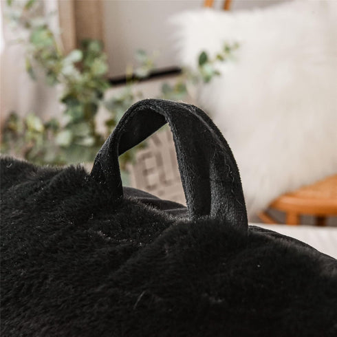Meeting Story Reading Pillow Bed Rest Pillow with Arms Rabbit Fur for Adults Teens Back Incline Rest Sitting up
