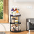 3 Countertop, Countertop 10.2" 10.2" 18.5", Snughome Lazy Susan Organizer, Tier Rotating Spice Rack for Turntable Lazy
