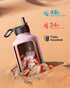 Water Bottle Insulated 64 oz with Straw & 3 Lids, Coolflask Half Gallon Metal Jug, Non-BPA