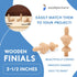 Woodpeckers Unfinished Wood Finials - 3-1/2 inch, Pack of 6 Large Craft Finials for Crafts