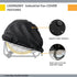 Industrial Fan Cover, Waterproof & Dustproof for 24" High Velocity Heavy Duty Drum Fan, Black
