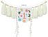 FESTELLAR 1st One Banner Embroidery First Birthday High Chair Butterfly Fairy Girl Highchair Banner Happy Party One