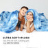 Cozy Fleece Throw Blanket Soft Lightweight Throw Blankets Warm Plush Blue Fall Blankets and Throws Couch Sofa Bed
