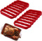 2 Pack Silicone Roasting Racks - Non Stick Easy-Clean Cooling Rack for Cooking, Baking, Steaming (2 Pack, Red)