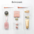 Backerysupply 4 Pack Storage Bins - Clear Plastic Organizers for Bathroom, Makeup, Vanity, Kitchen Utensils