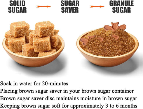 dgudgu Set 4 Bee Shape Brown Sugar Keeper Terra Cotta Brown Sugar Saver Terracotta Brown Sugar Keeper Disc