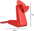 O2COOL Personal Battery Pocket and Table Desk Fan - Carabiner Clip - Flip Down Stand - Quiet - Foam Blades - Red by O2COOL