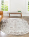 Unique Loom Sofia Collection Area Rug - Casino, 2' x 3' 1" Oval, Beige/Tan