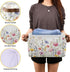 Herbal Wildflowers 1pc Storage Basket, Large Collapsible Canvas Organizer with Handle for Home Office Decor