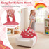 3+ Costzon Kids Couch, Comfy Toddler Soft Sofa Chair with Fleece Fabric Cover, Kids Furniture for Playroom, Children