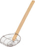 Joyce Chen Kitchen Spider Strainer, Stainless Steel 5-Inch Wire Basket with Bamboo Handle